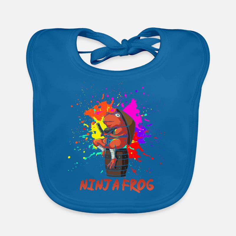 Grenouille ninja Bavoir bio Bébé