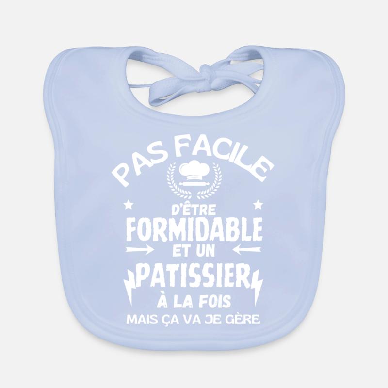 FORMIDABLE PASTRY CHEF Organic Baby Bibs