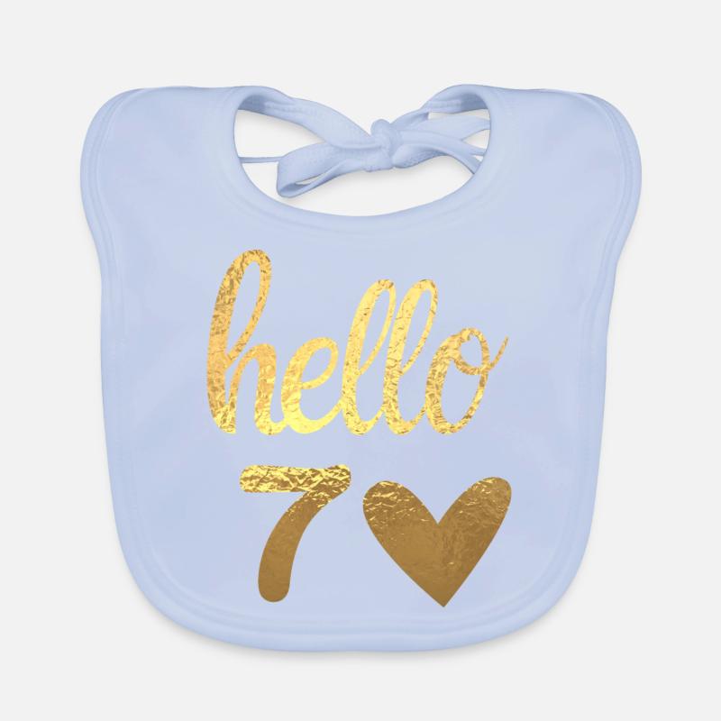 Hello 70 doré Bavoir bio Bébé