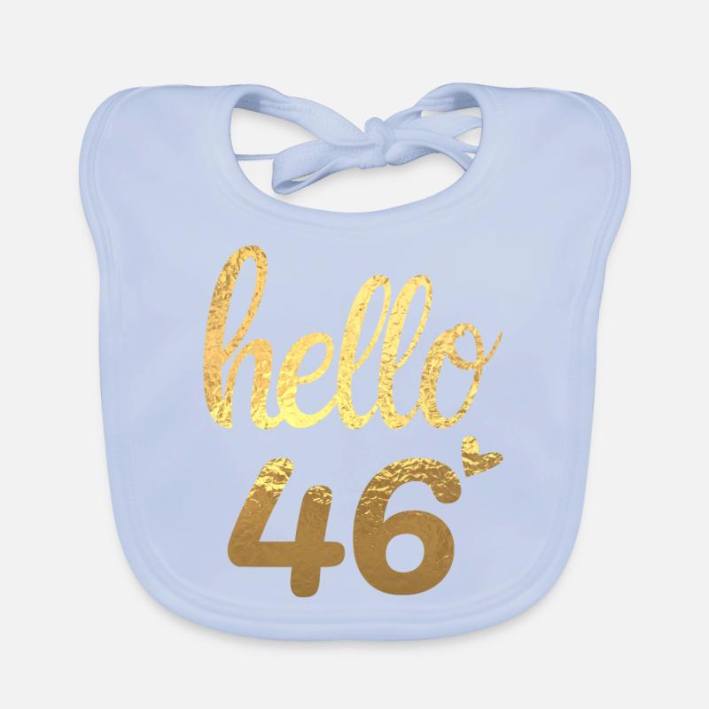Hello 46 doré Bavoir bio Bébé