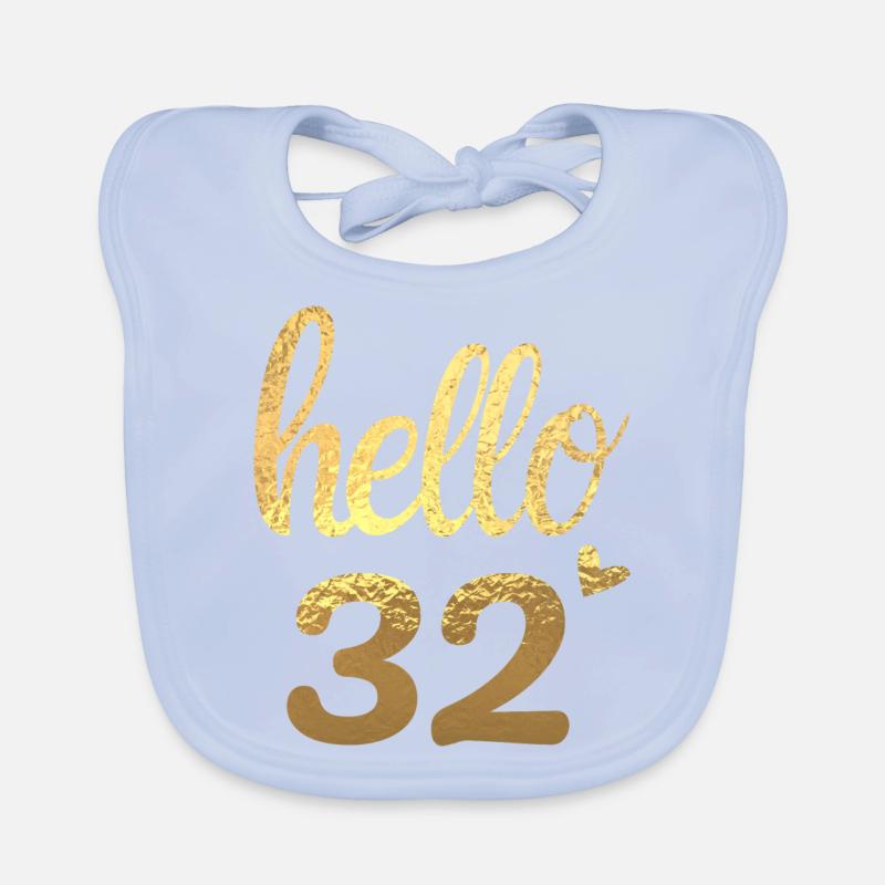 Hello 32 doré Bavoir bio Bébé