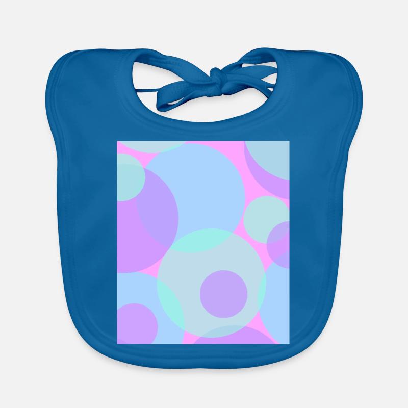 Points in pastel Organic Baby Bibs