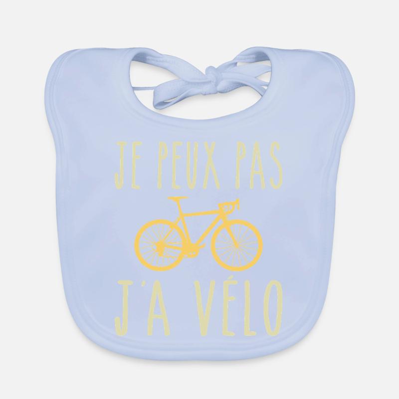 Je Peux Pas J'ai Vélo Bavoir bio Bébé