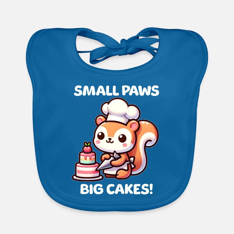Pastry chef squirrel Organic Baby Bibs