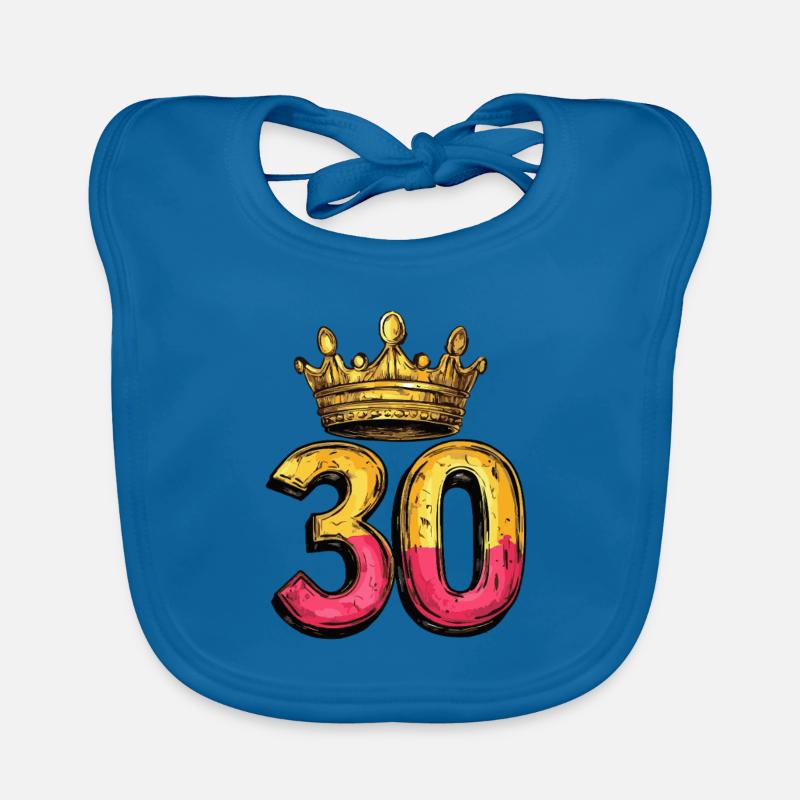 Couronne à 30 chiffres Bavoir bio Bébé