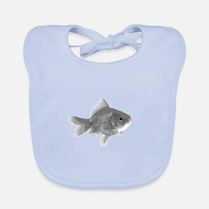 Poisson rouge Bavoir bio Bébé
