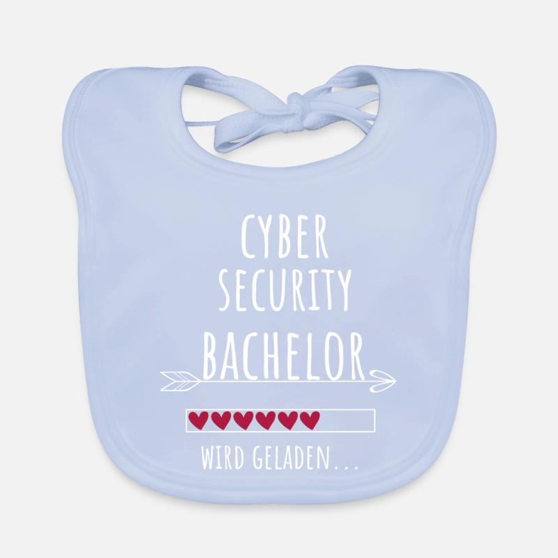 Cyber Security Bachelor Studium Geschenk Baby Bio-Lätzchen