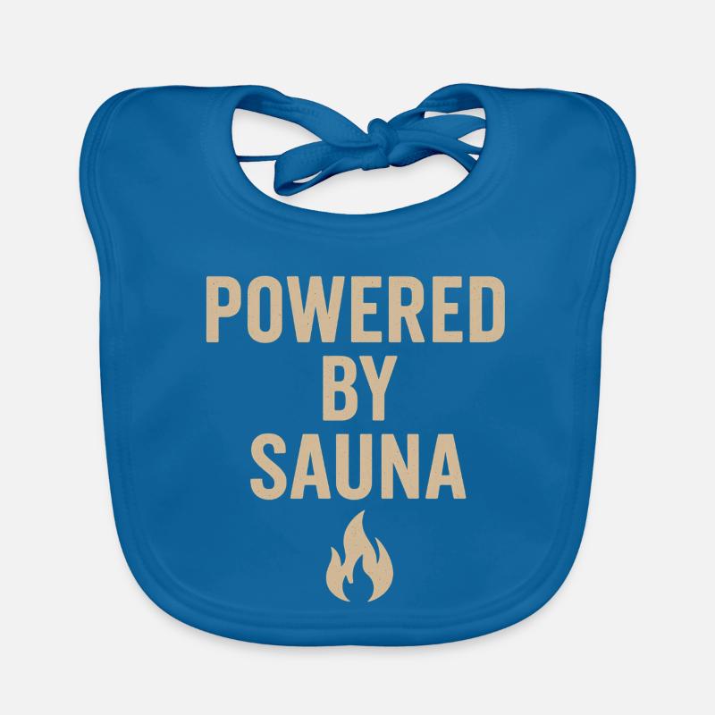 Powerful Sauna Statement Design Baby Bio-Lätzchen