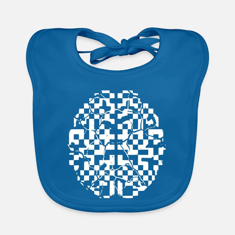 Defective Brain Glitch Cracks Organic Baby Bibs
