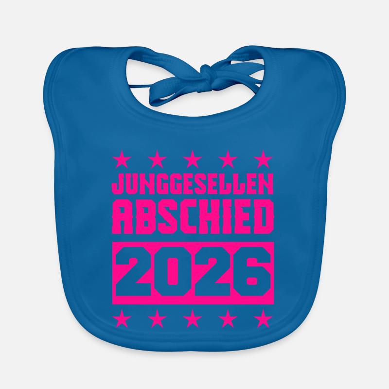 junggesellenabschied 2026 Baby Bio-Lätzchen