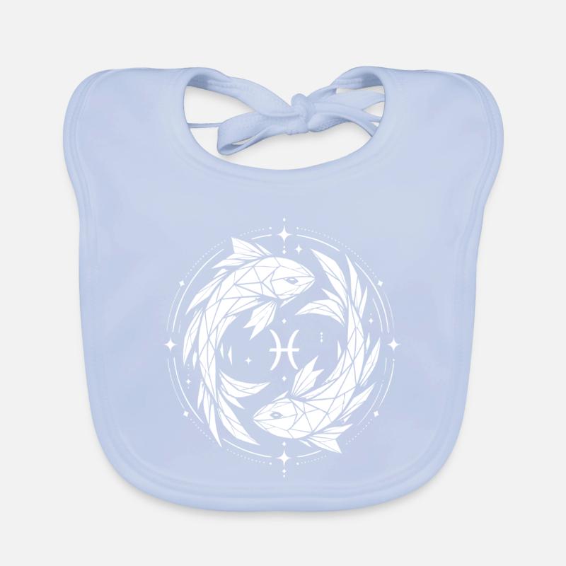 Pisces Symbol – Gentle & Modern Organic Baby Bibs