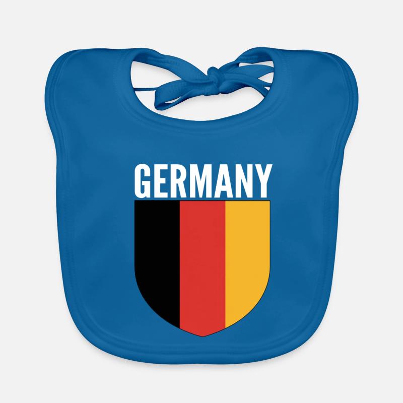 Germany Shield Flag Design Organic Baby Bibs
