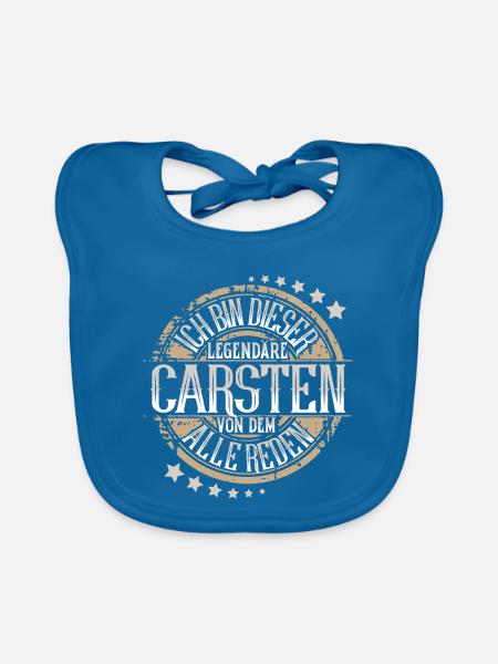 Carsten - Baby Bio-Lätzchen - Pfauenblau