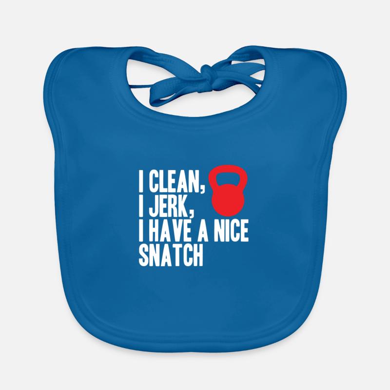 Clean - Jerk - Have a nice Snatch Bavoir bio Bébé