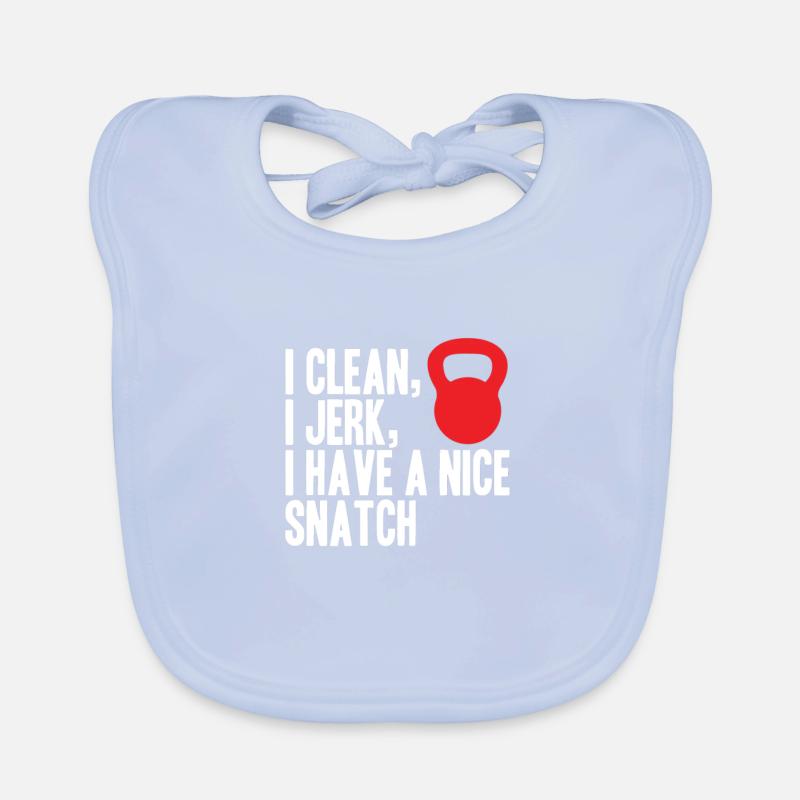 Clean - Jerk - Have a nice Snatch Bavoir bio Bébé