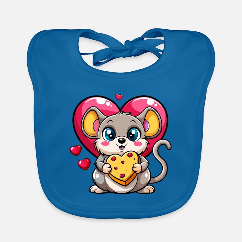 Cheese Loving Mouse Organic Baby Bibs
