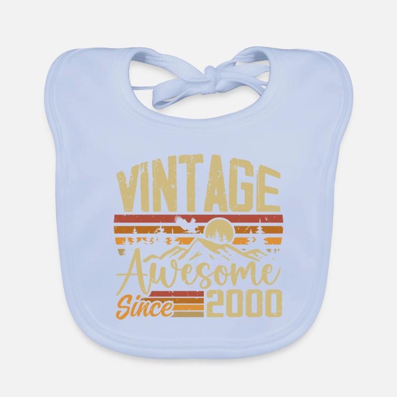 Vintage 2000 Retro 2000 Geburtstagsgeschenk Baby Bio-Lätzchen