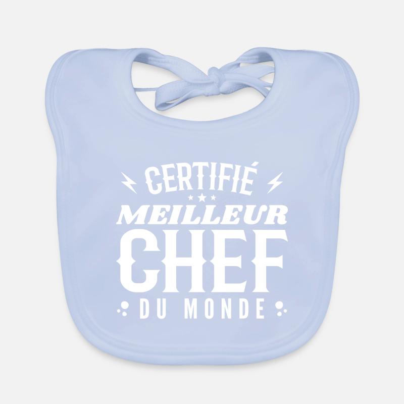 Certified World's Best Chef | Chef Gift Organic Baby Bibs