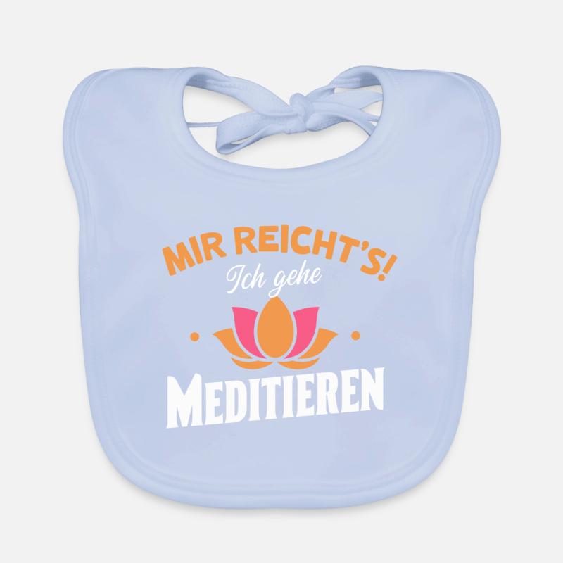 Mir reicht's Meditation Ruhe Achtsamkeit Zen Baby Bio-Lätzchen
