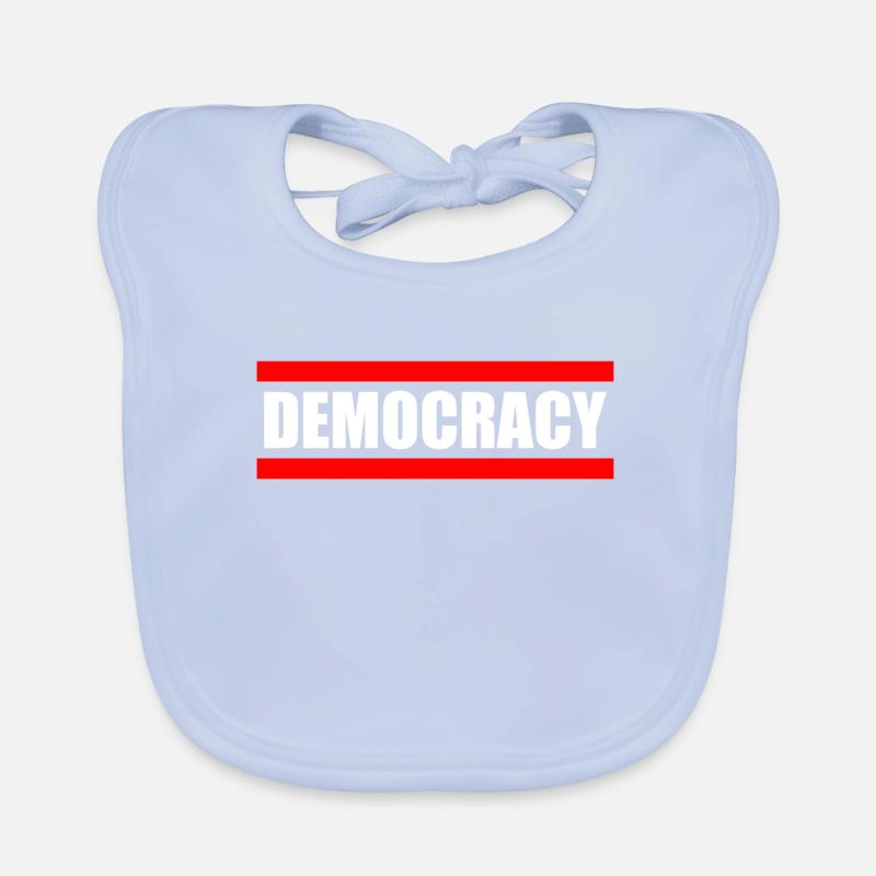 DEMOCRACY - democracy Organic Baby Bibs