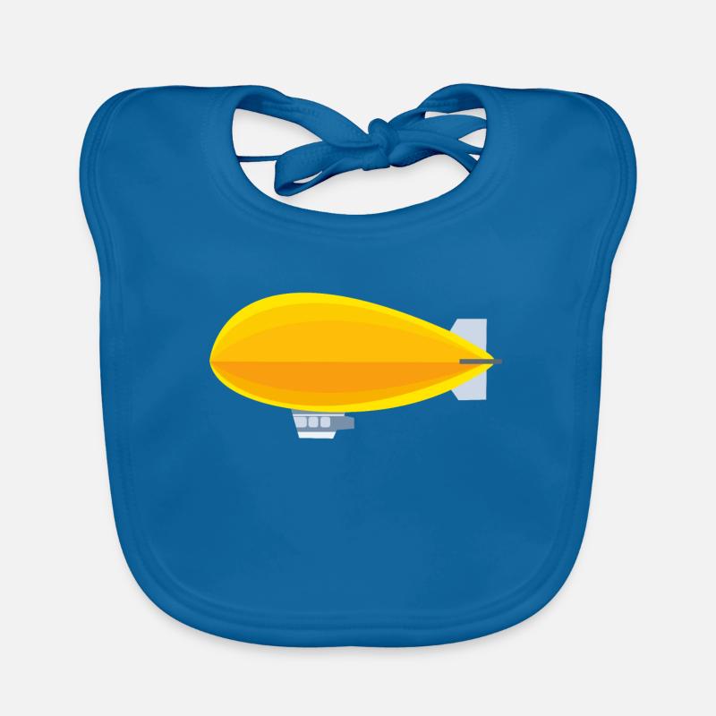 Dirigeable jaune Bavoir bio Bébé