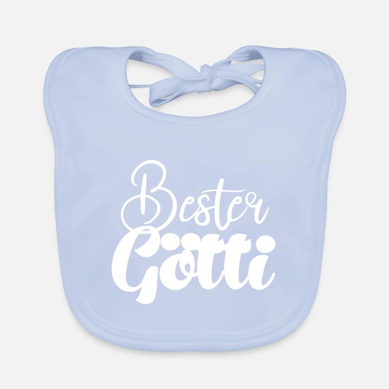 Bester Götti Patenonkel Schweiz Schweizer Baby Bio-Lätzchen