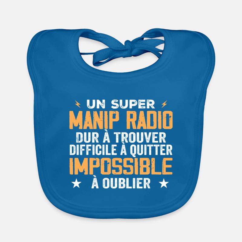An assistant radio operator Organic Baby Bibs