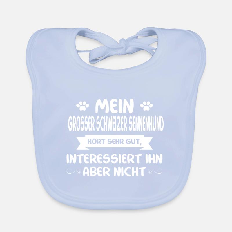 Grosser Schweizer Sennenhund Baby Bio-Lätzchen