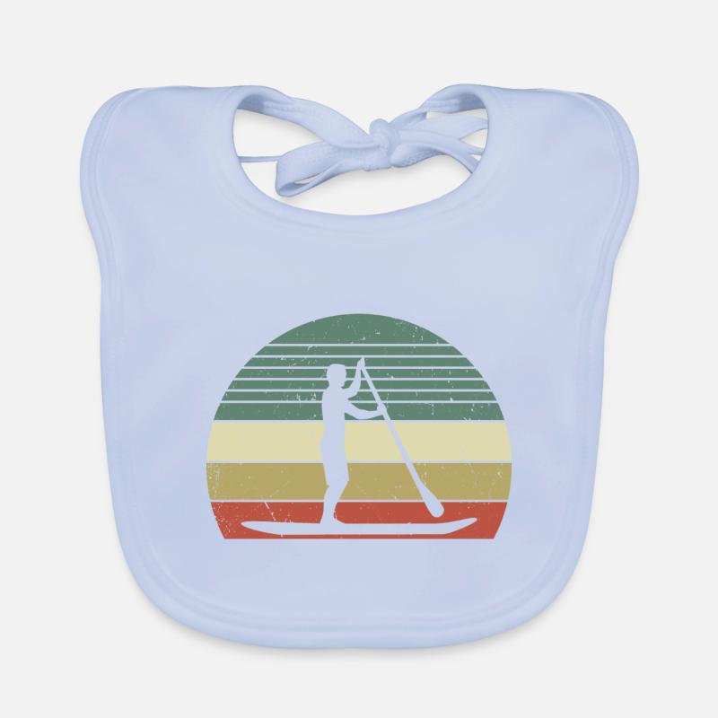 Rétro Paddle Surf Bavoir bio Bébé