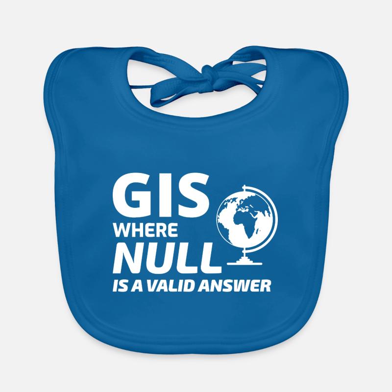 Geospatial Null Value Cartography GIS Humor Organic Baby Bibs