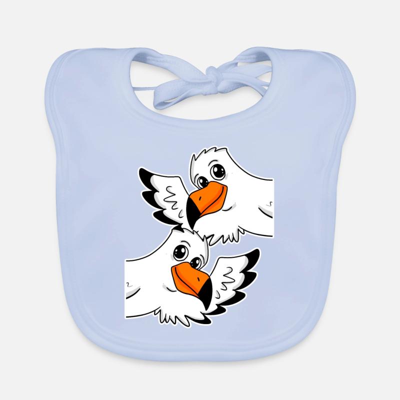 Mouettes Mouettes Bavoir bio Bébé