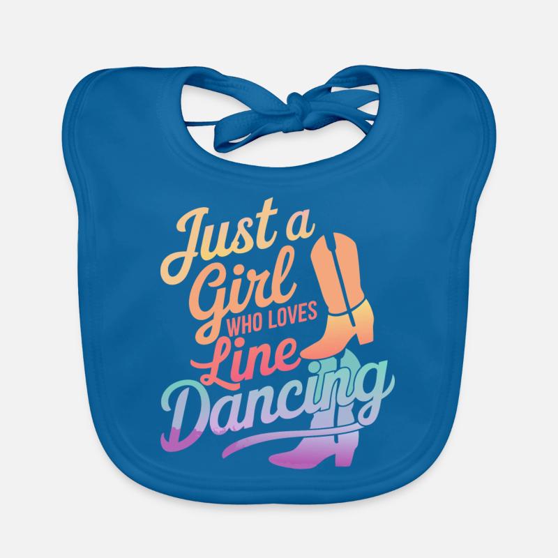 Line Dancing Dancing Dancers Organic Baby Bibs