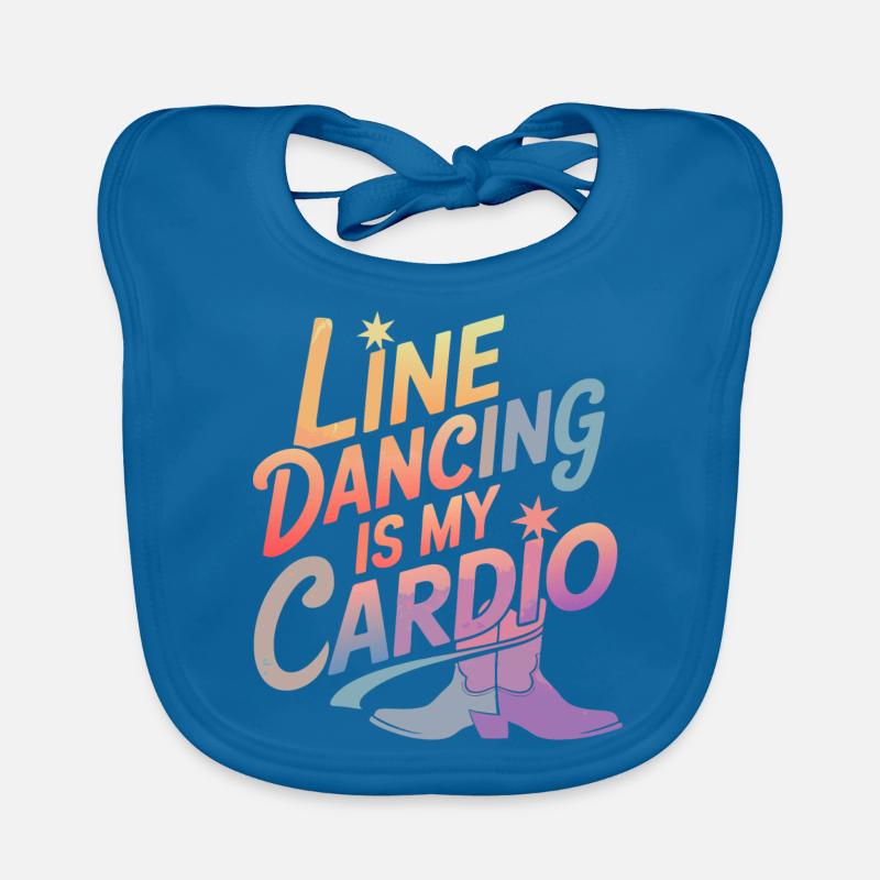 Line Dancing Dancing Dancers Organic Baby Bibs