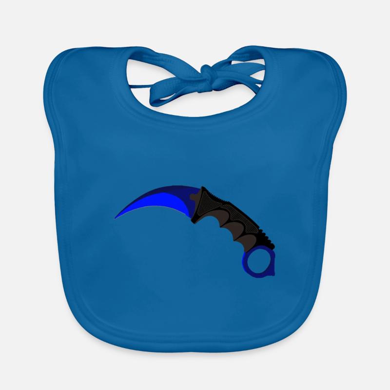 Blue karambit Organic Baby Bibs