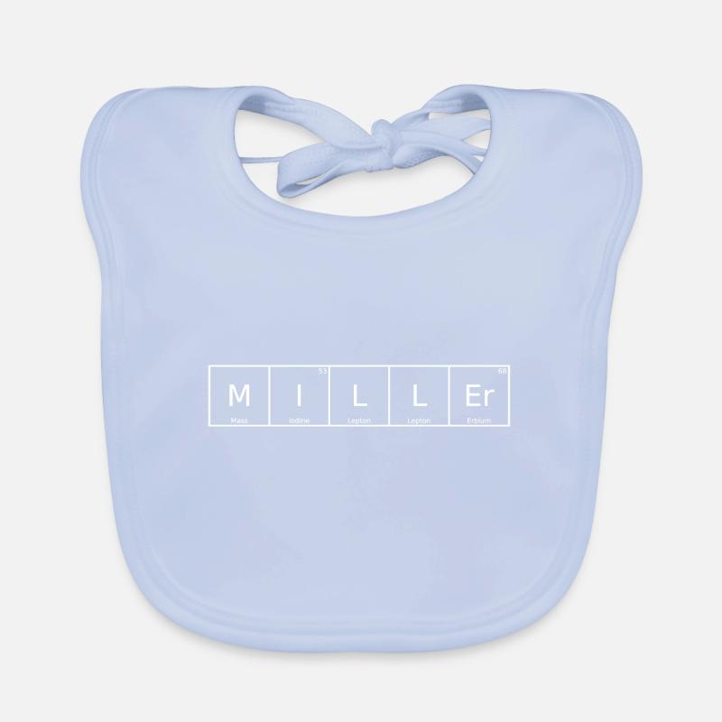 Miller Name First Name Chemistry Periodic Table Elements Organic Baby Bibs