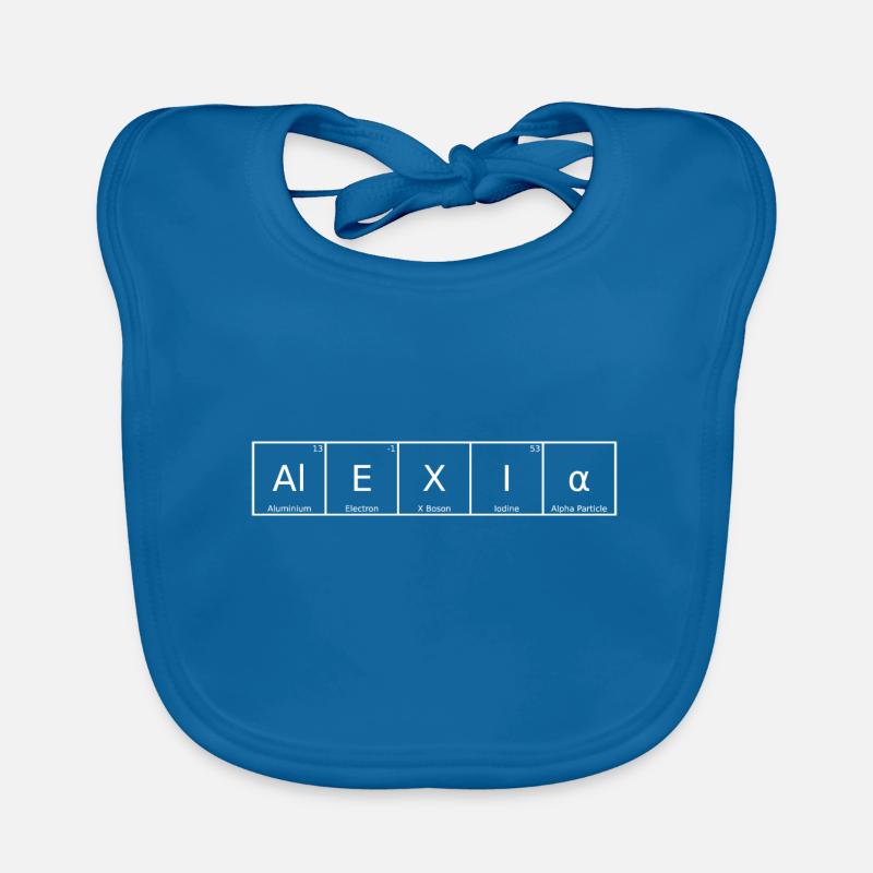 Alexia Surname First Name Chemistry Periodic Table Elements Organic Baby Bibs