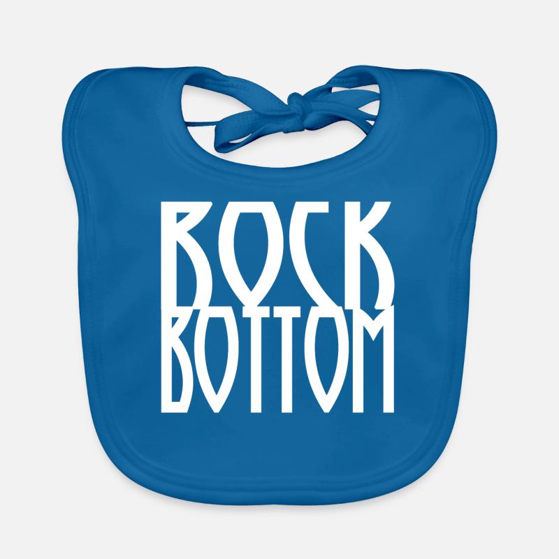 Rock Bottom Logo Large Organic Baby Bibs