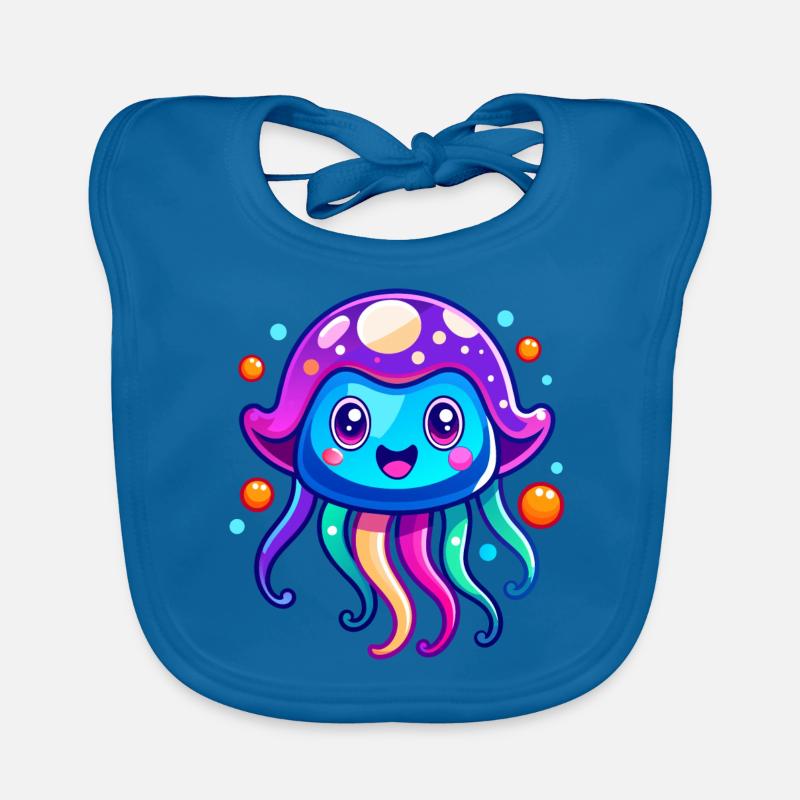 Cute Jellyfish Organic Baby Bibs