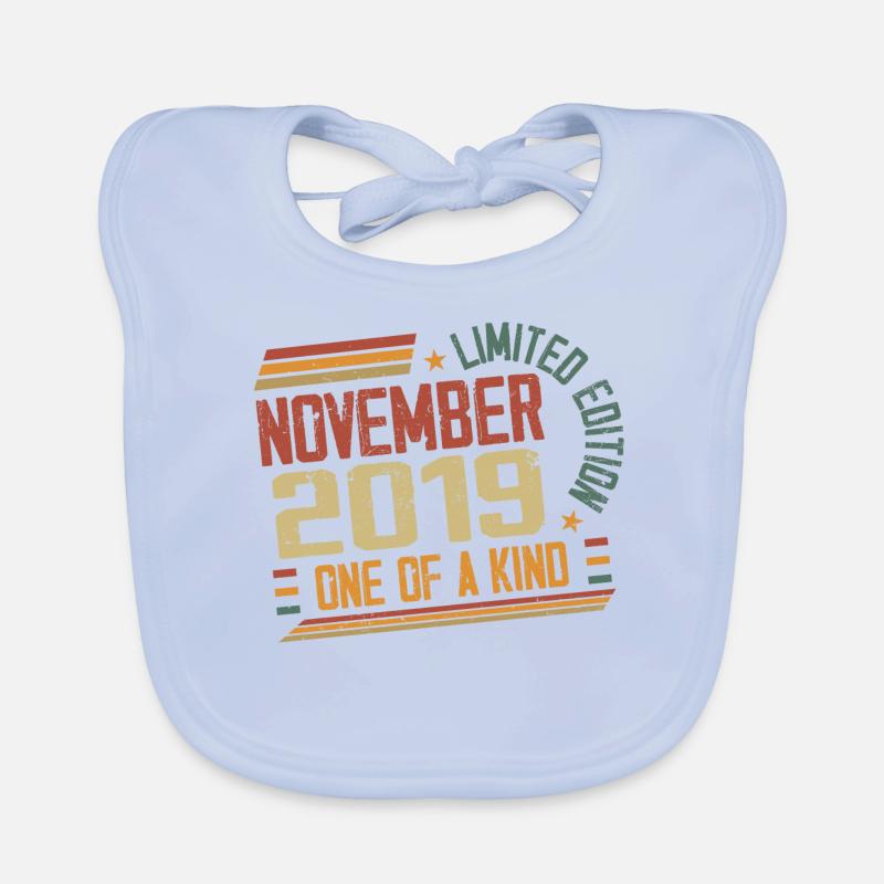 Awesome Since November 2019 Birthday Gift Organic Baby Bibs