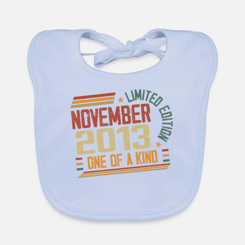 Awesome Since November 2013 Birthday Gift Organic Baby Bibs