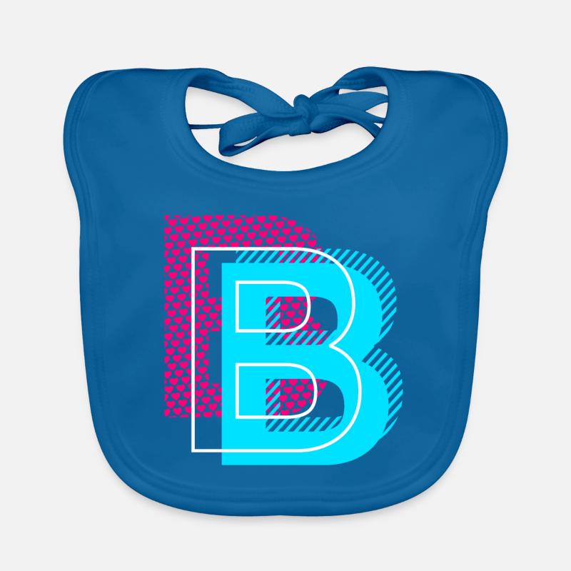 Lettre initiale B Bavoir bio Bébé