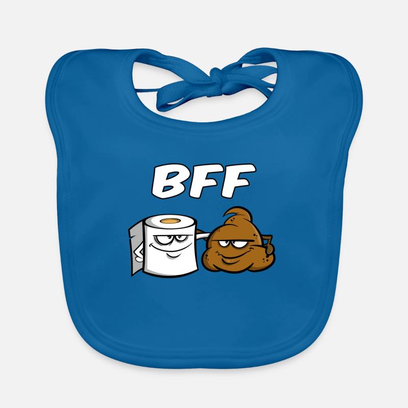 BFF - Best friends for ever - Geschenkidee Freunde Baby Bio-Lätzchen