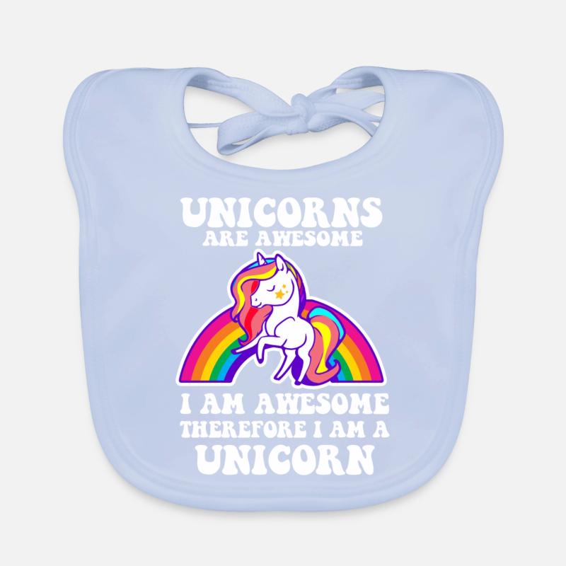 Licornes sont impressionnants - Drôle Unicorn Conception Bavoir bio Bébé