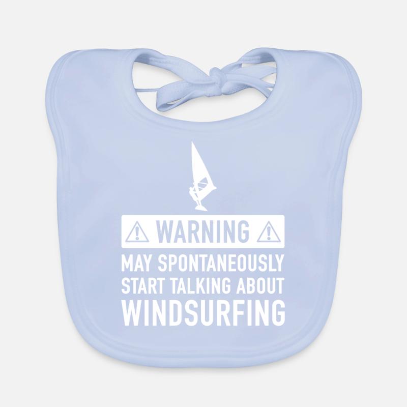 Funny Windsurfing Gift Idea Organic Baby Bibs