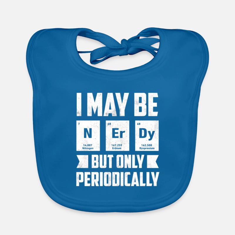 Nerd - Chemie - Lehrer - Baby Bio-Lätzchen - Pfauenblau