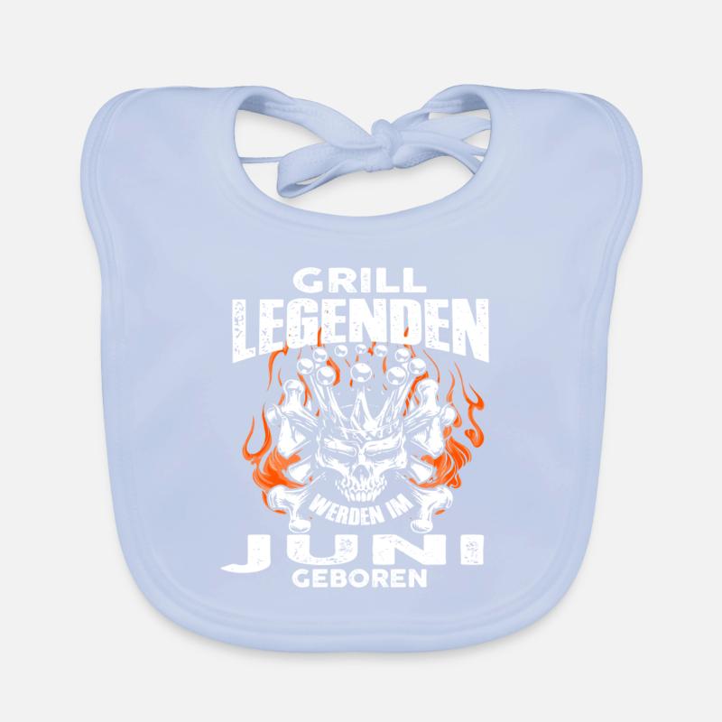 June - birthday - Grill - legend - DE Organic Baby Bibs