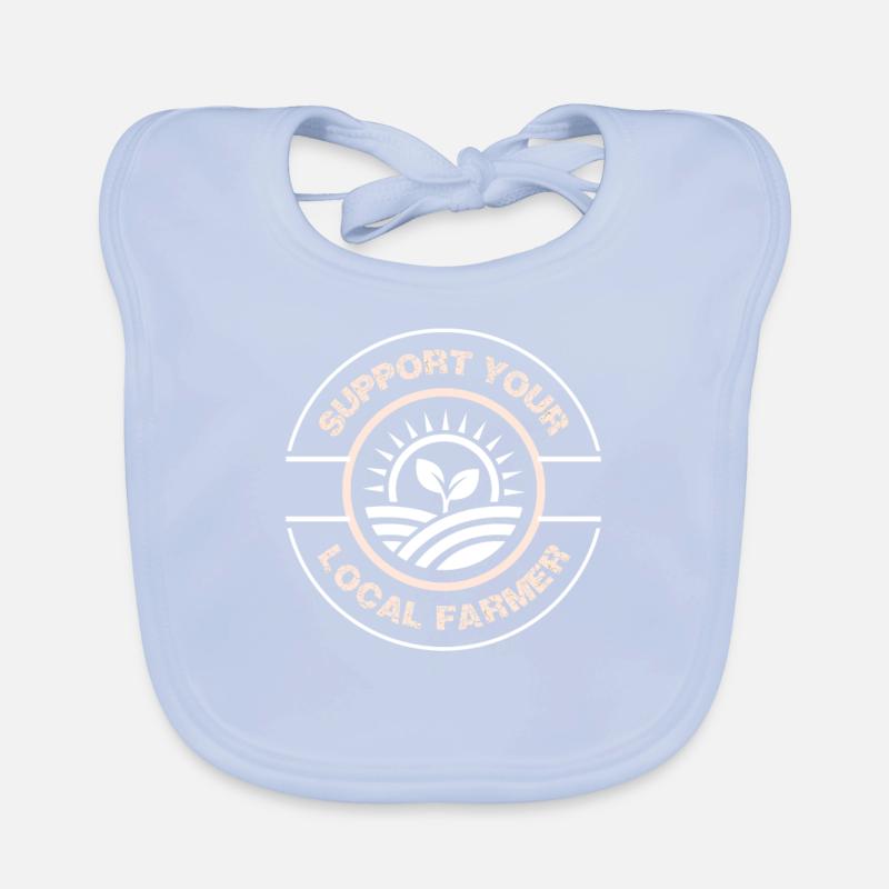 Support your local farmer Organic Baby Bibs