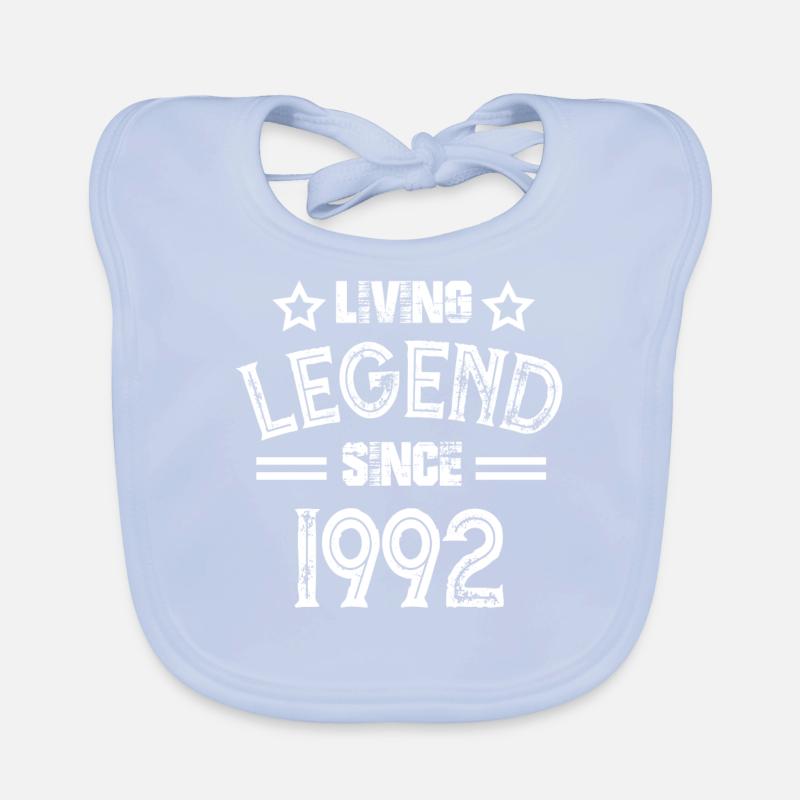 Living Legend since 1992 vintage gift Organic Baby Bibs
