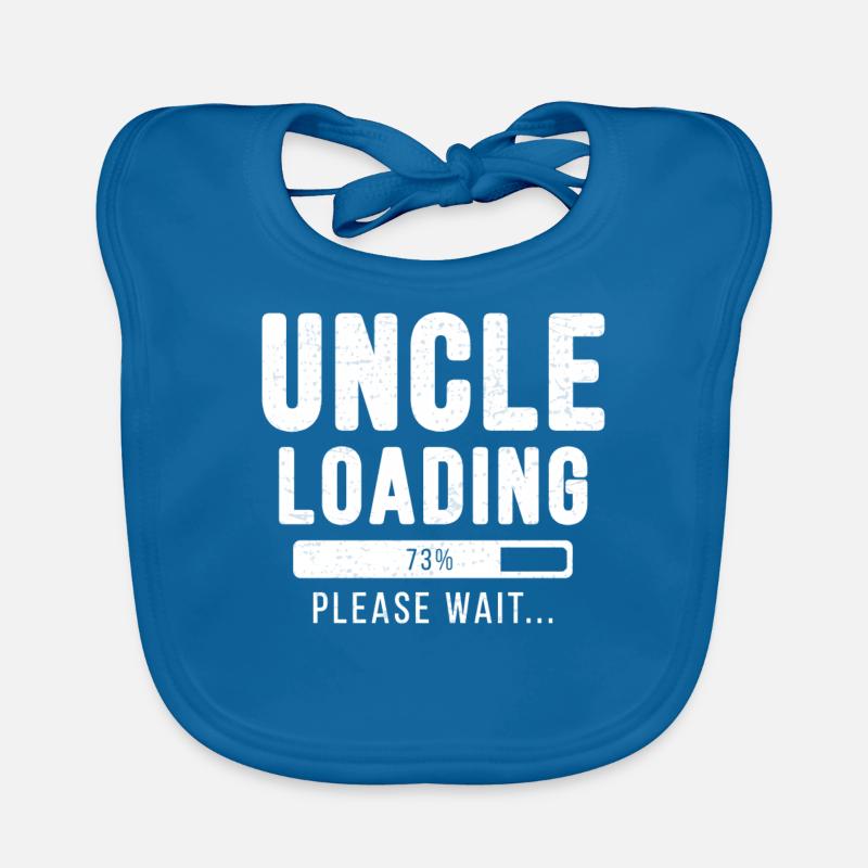 Uncle loading... Please wait! - Onkel Shirt Baby Bio-Lätzchen