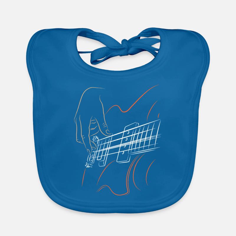 Basse - basse - Bavoir bio Bébé - bleu paon